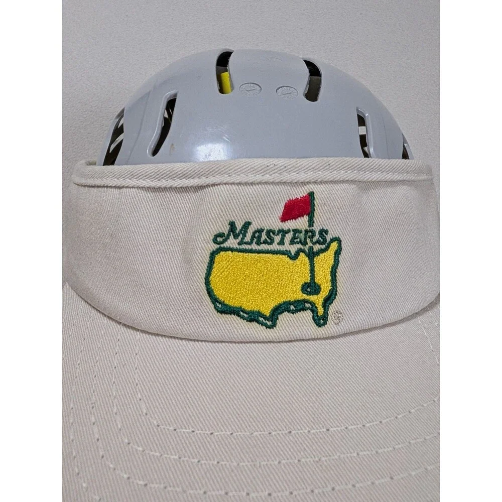 VINTAGE Masters American Needle Golf Visor Hat Cap Strapback Augusta Made In USA